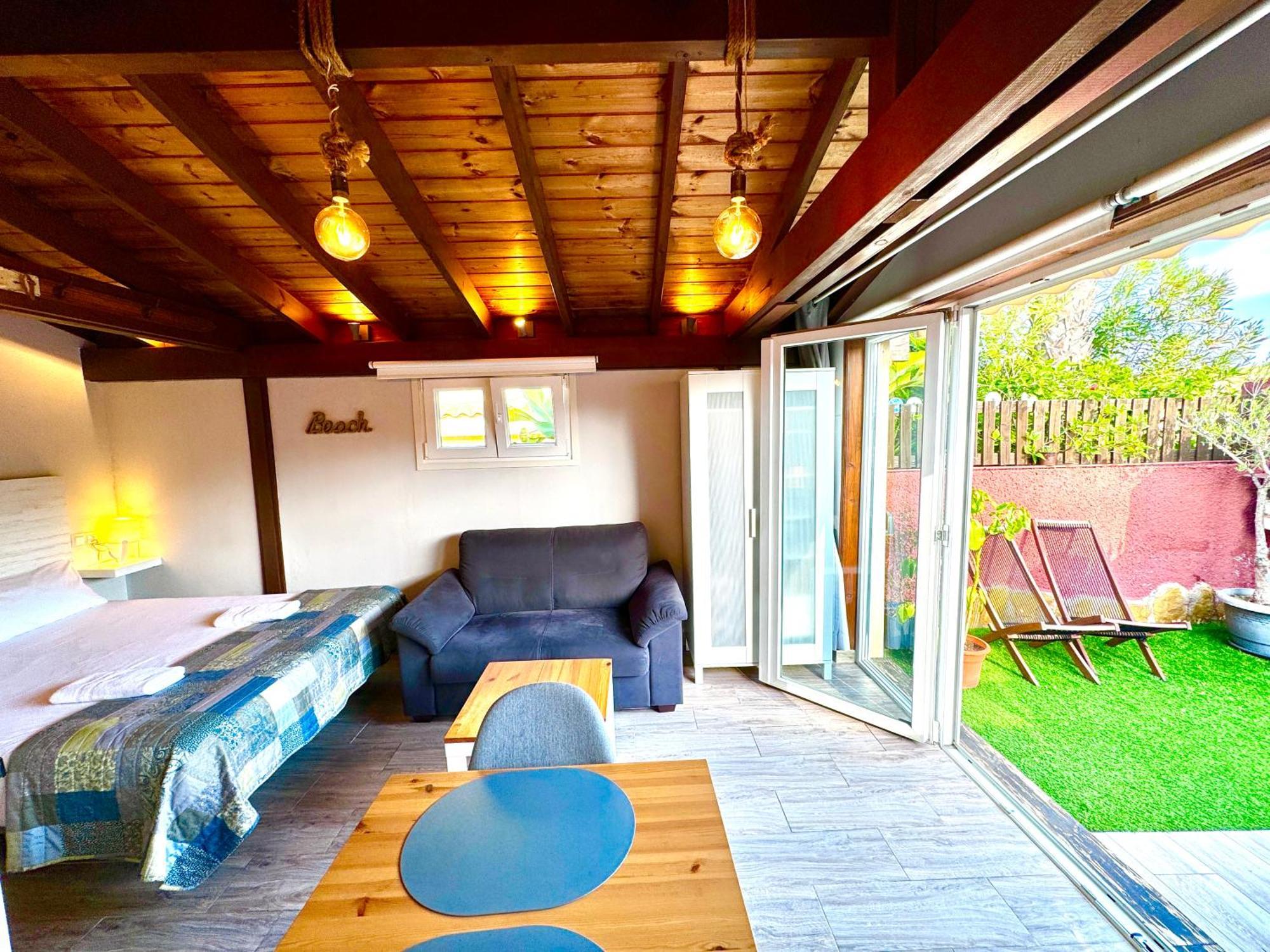 3 Casita-Estudio Con Jardin En La Playa Puerto Marino Exterior foto